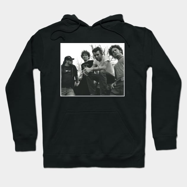 Lucero Band Photo All Member Young Black White Hoodie by tinastore